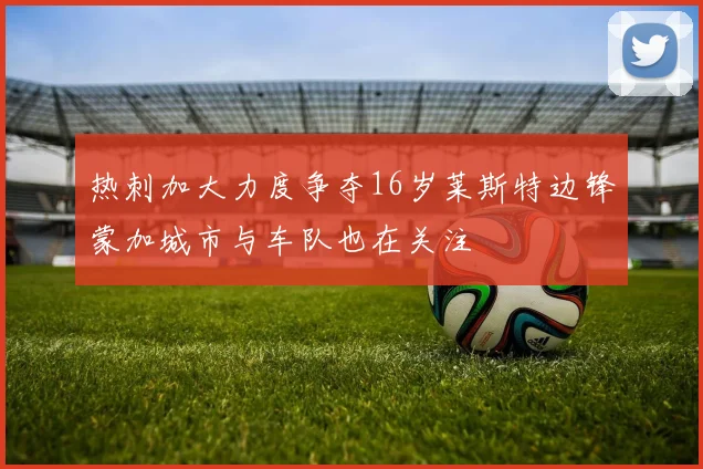 热刺加大力度争夺16岁莱斯特边锋蒙加城市与车队也在关注